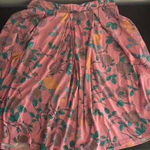 Lularoe Madison Skirt size M floral pink